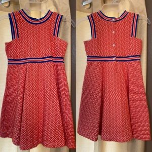 Janie and Jack orange dress size 6